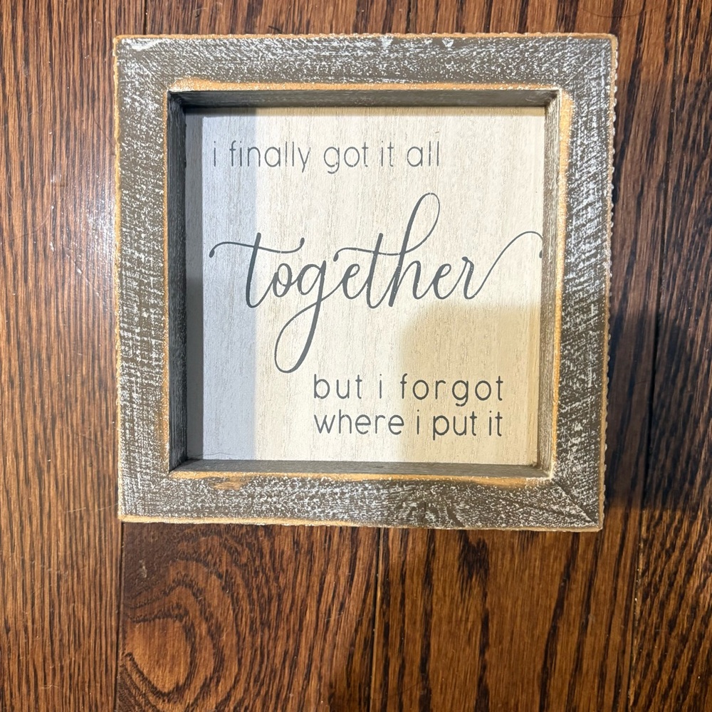 {Adam’s & Company} Wood Sign, 5.5” x 1.5”